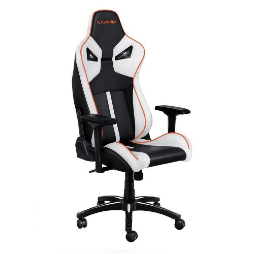 Игровое кресло Legend черно-белого цвета